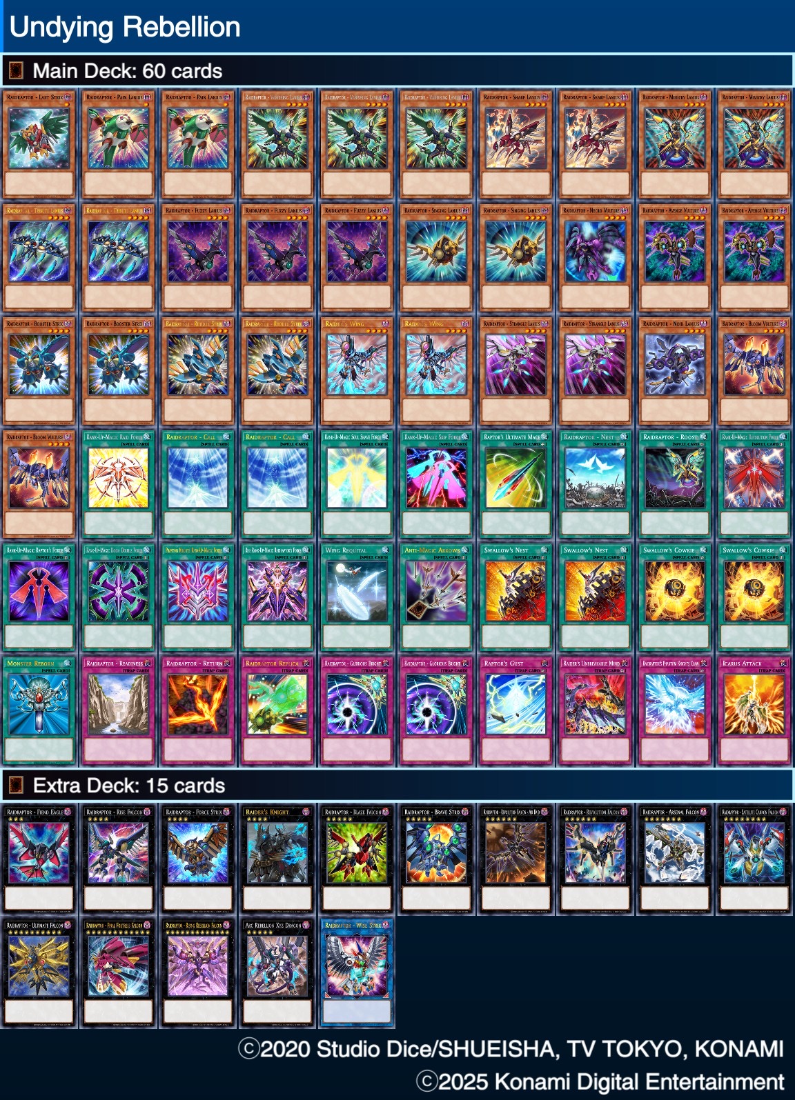 Rose Blossom 2nd Deck List